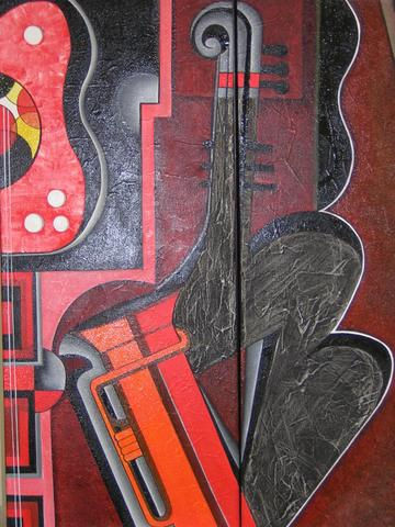 DIPTICO MUSICAL Oil Canvas Landscaping