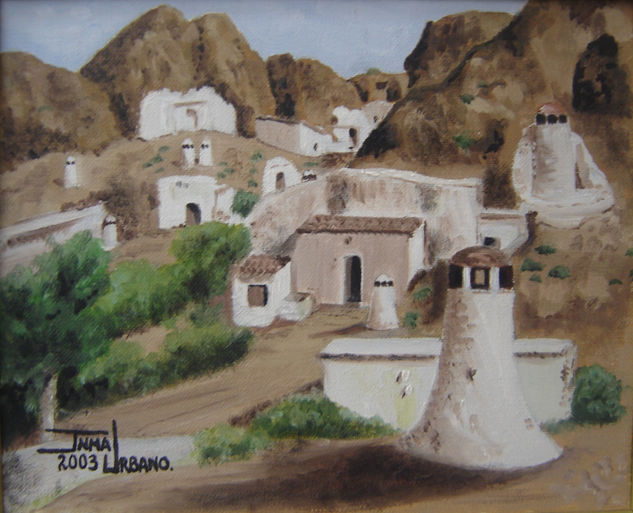 Cuevas de Guadix Oil Canvas Landscaping