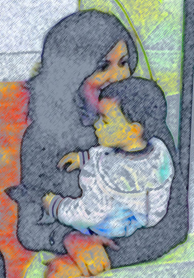 Maternidad Retrato Color (Digital)