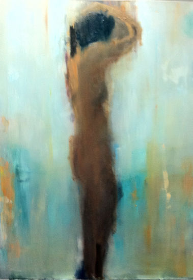 Detrás de la mampara Oil Canvas Nude Paintings