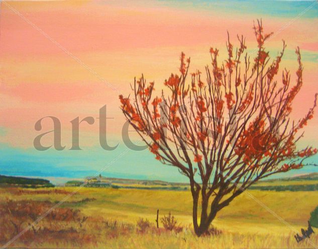 Otoño en Valdecarros Acrylic Canvas Landscaping