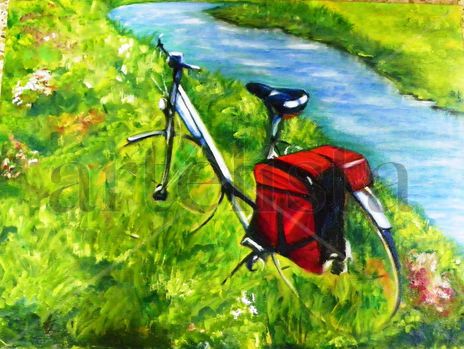Bicicleta en el rio