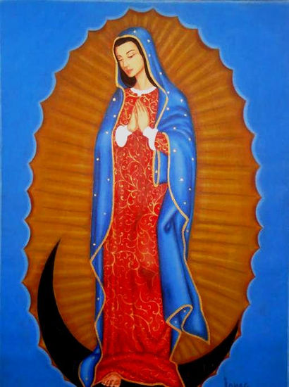 virgen de guadalupe Acrylic Canvas Figure Painting