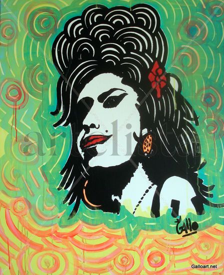 Amy me gusto Acrylic Canvas Figure Painting