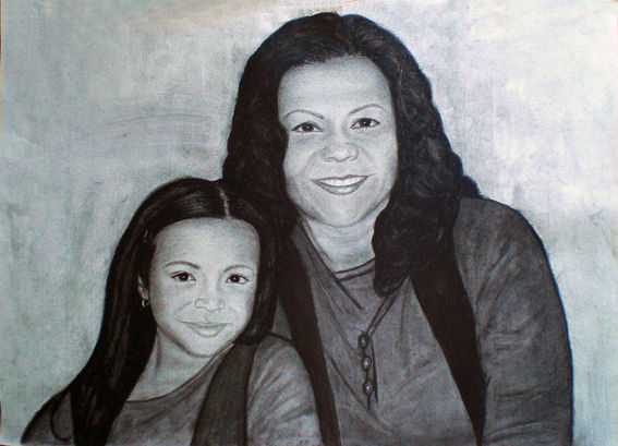 Retrato Familiar Charcoal