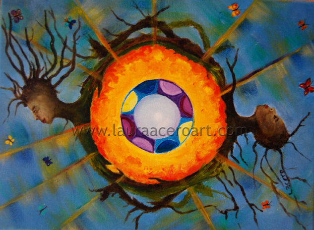 ECLIPSE DE LUNA Y SOL Oil Canvas Nude Paintings