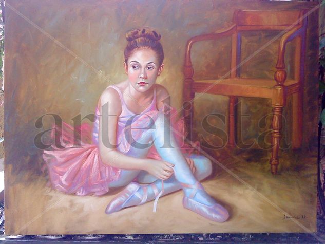 ballet girl Oil Canvas Figure Painting