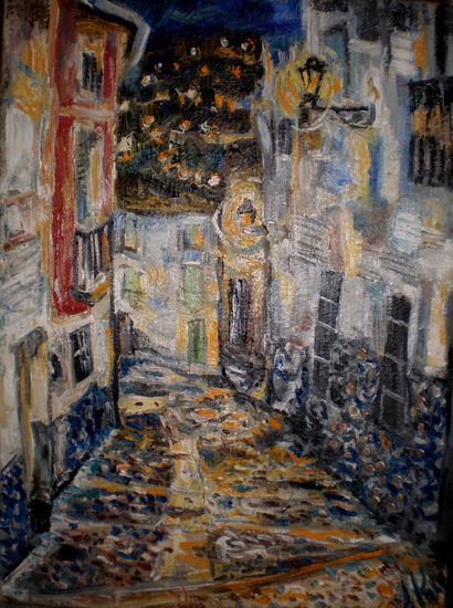 la calle caravaca. Oil Canvas Landscaping