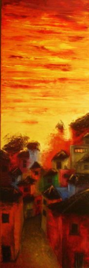 atardecer Oil Canvas Landscaping