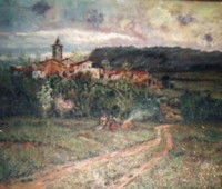 Pueblo castellano Oil Canvas Landscaping