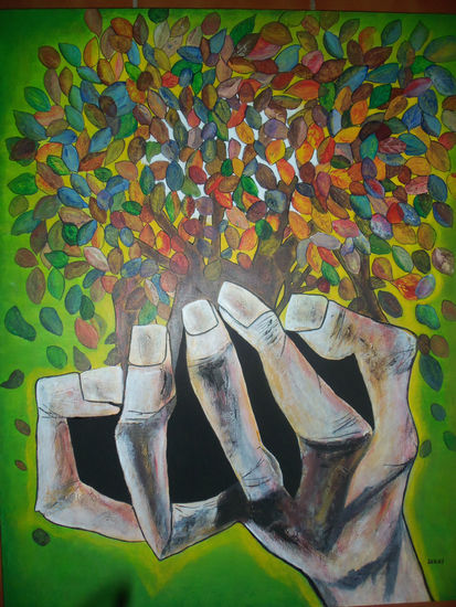 ARBOL DE LA VIDA Acrylic Canvas Figure Painting