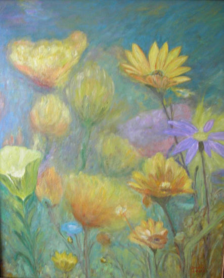 La primavera Oil Canvas Floral Painting