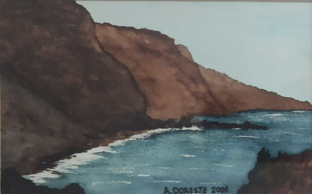 Acantilados de El Verodal Watercolour Paper Landscaping