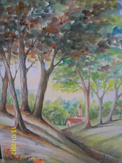 capillita Watercolour Card Landscaping