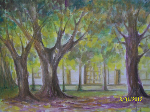 DESDE LA PLAZA Watercolour Card Landscaping