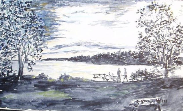 atardecer Watercolour Paper Landscaping