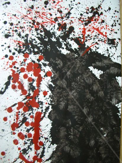 Fast Black with Red 13 Media Mixta Papel Otros