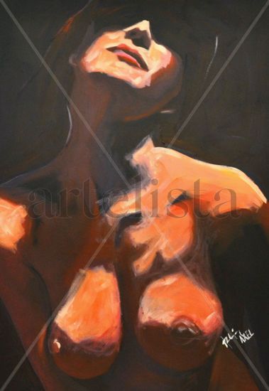 En la sombra Oil Card Nude Paintings