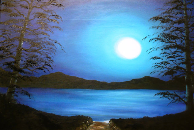 LUNA AZUL Oil Canvas Landscaping