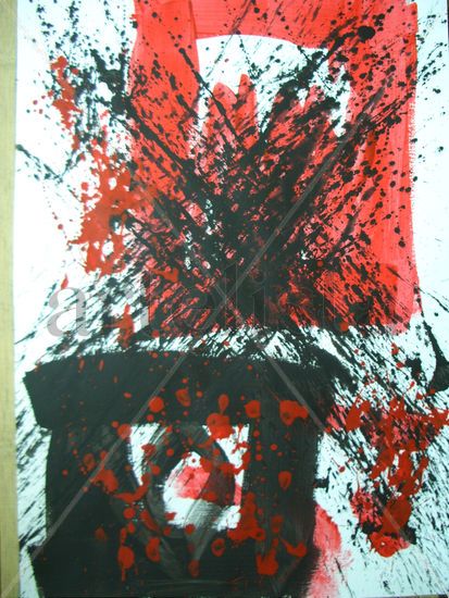 Fast Black with Red 20 Media Mixta Papel Otros