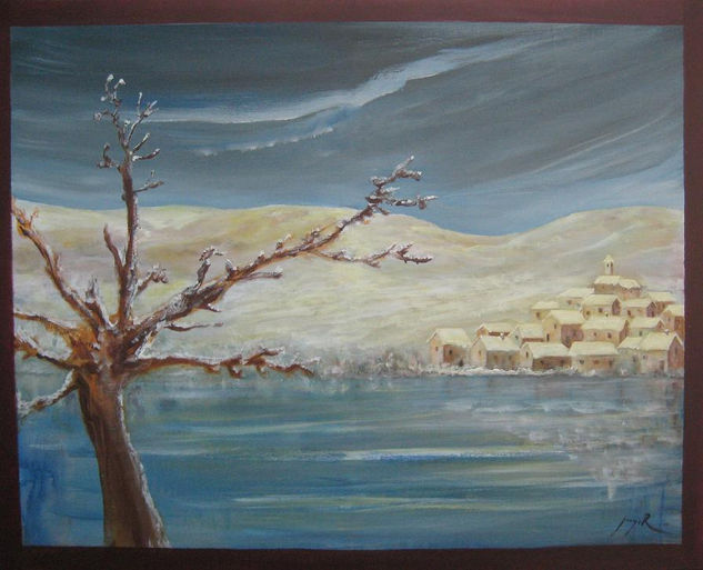 PAISAGEM COM NEVE Acrylic Canvas Landscaping