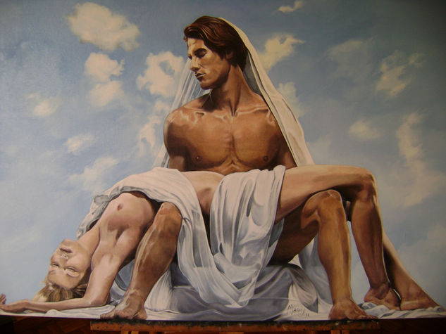 la pareja Oil Canvas Figure Painting