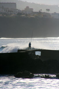 Pesca al atardecer