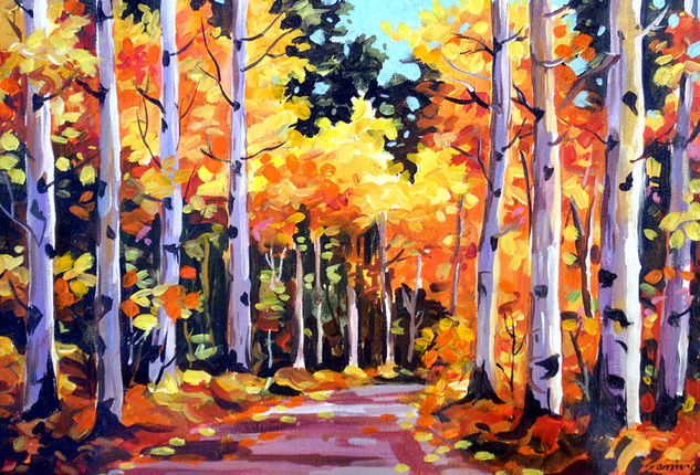 Beauty of Season Forest Acrylic Canvas Landscaping