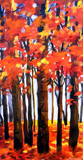 Autum Forest Oil Canvas Others