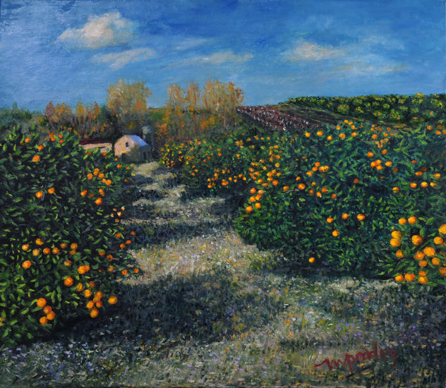 Quinta de naranjos Oil Canvas Landscaping