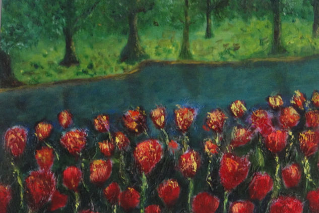 TULIPANES II Oil Canvas Landscaping