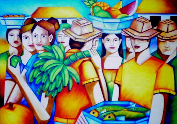 EL MERCADO Oil Canvas Others