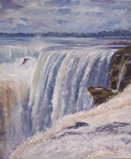 Cataratas del Iguazú 2 Oil Panel Landscaping