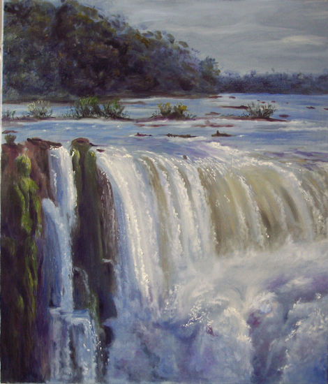 Cataratas del Iguazú 1 Óleo Lienzo Paisaje