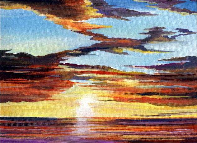 Beauty of Sunset II Acrylic Canvas Landscaping