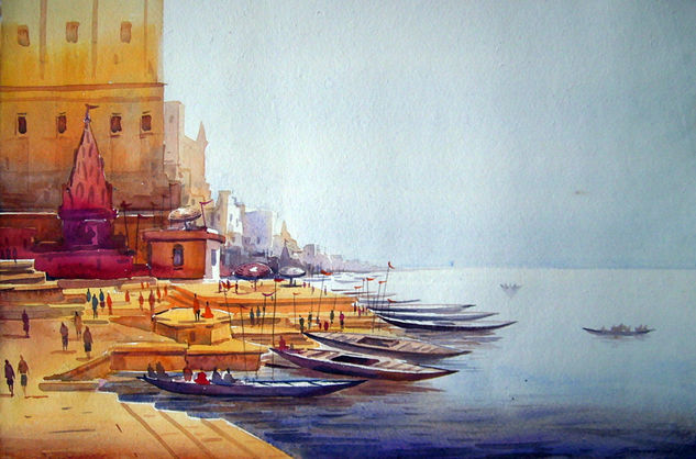 Varanashi Watercolour Paper Landscaping