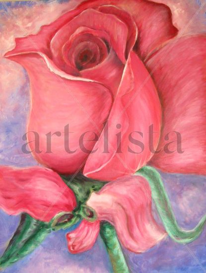 La Rosa Oil Canvas Floral Painting