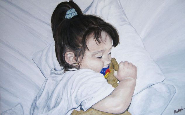 la siesta Acrylic Canvas Portrait