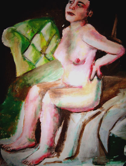 mujer I Acrylic Canvas Landscaping