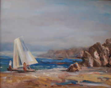 Velero Oil Canvas Landscaping