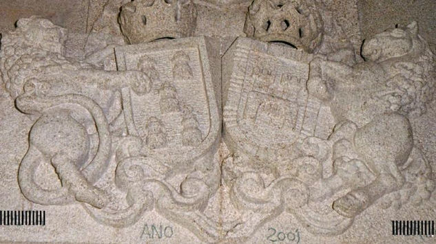 Escudos heraldico compuesto Stone Figurative