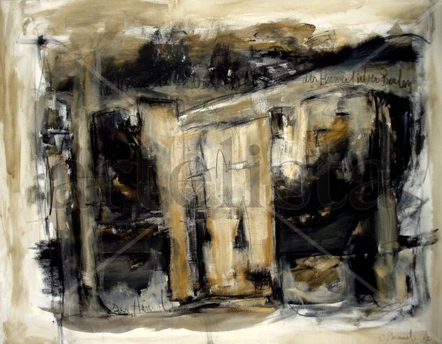 Mein Haus in Berlin Mixed media Canvas Landscaping