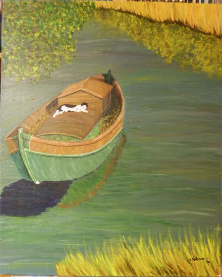 Siesta en la albufera Acrylic Canvas Landscaping