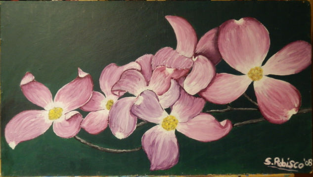 Lilas Acrylic Panel Floral Painting