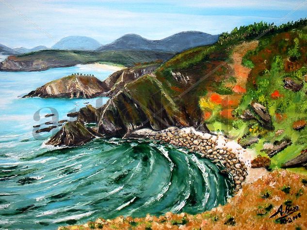 Punta do porko Oil Canvas Marine Painting