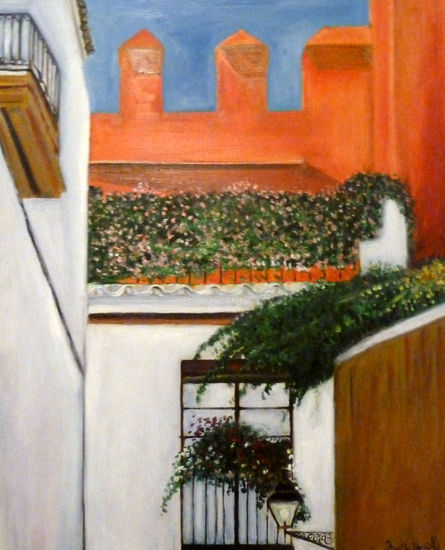 Alcázar de Sevilla Oil Canvas Landscaping