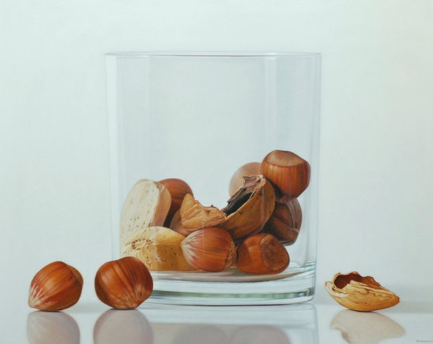 nuts in glass Óleo Lienzo Bodegones