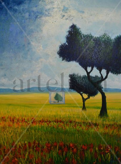 Conservando la naturaleza en cristal Oil Canvas Landscaping