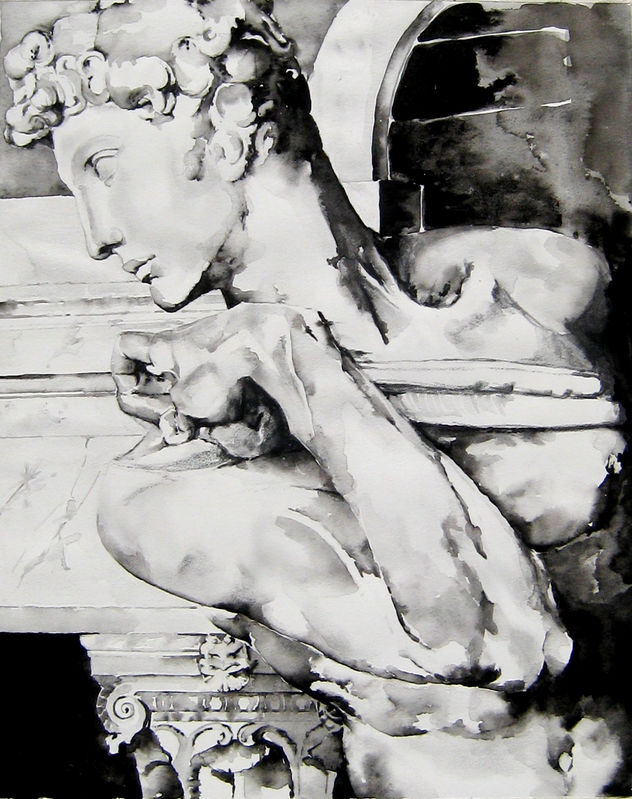 Study about The Victory of Miguel Ángel, by Amapola Herrera