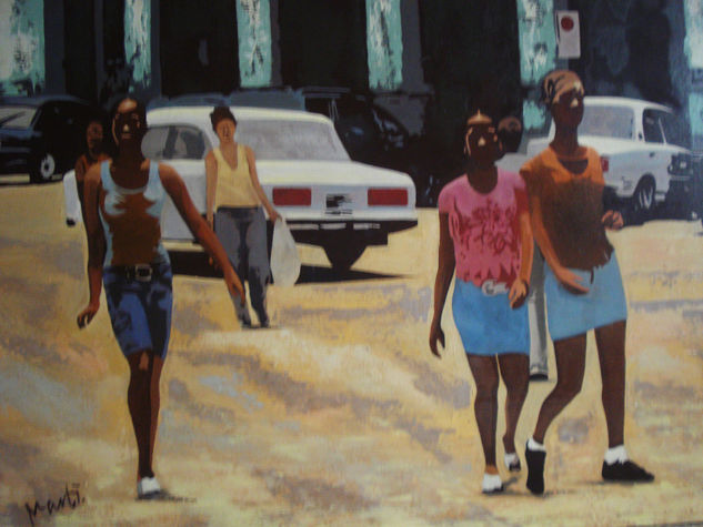 Habana joven II. Oil Canvas Landscaping